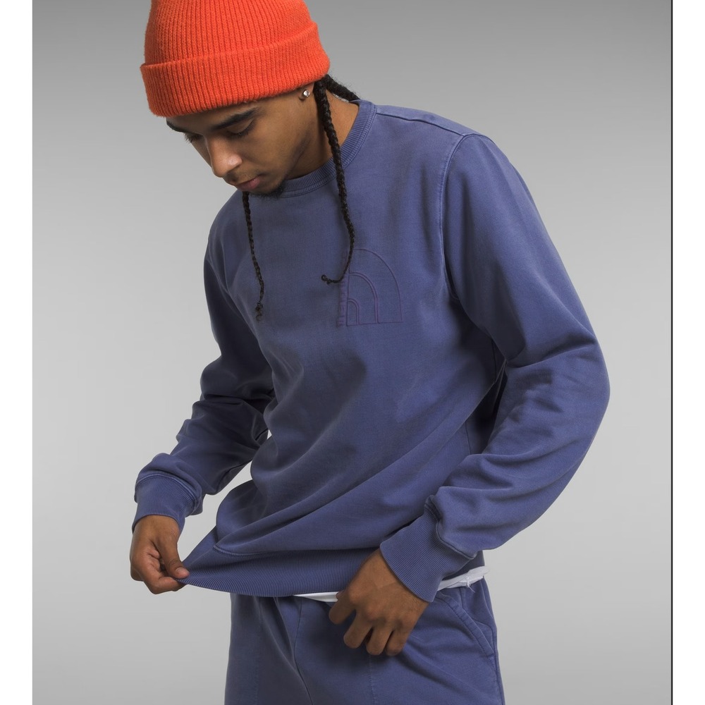 The North Face Dye Pullover Crew Sweatshirt Men's XL Cave Blue NWT